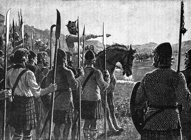 Bannockburn: Bruce Reviewing His Troops Before the Battle