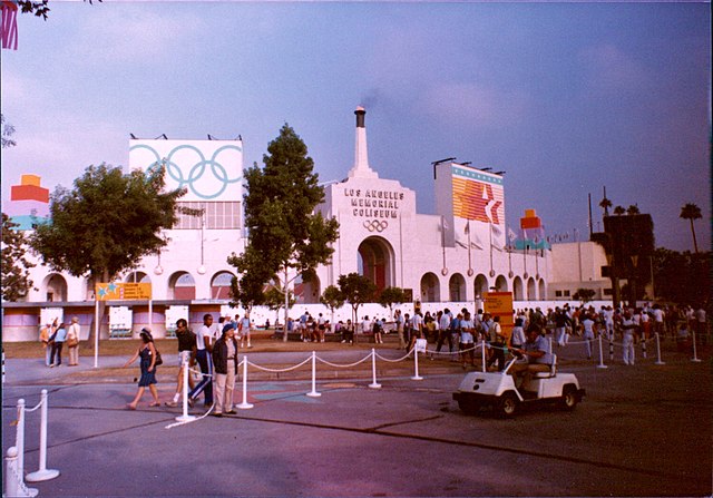 The exterior of the 1984 Olympics. Credit: Gmasonoz - Own work, CC BY-SA 4.0