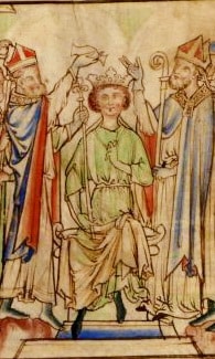 The crowning of Edward the Confessor.