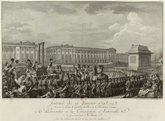 Day of January 21, 1793 the death of Louis Capet on the Place de la Révolution: presented to the National Convention on 30 Germinal by Helman
