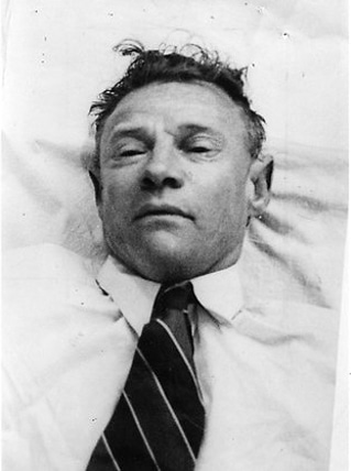 Image of the unknown dead man found on Somerton Beach, Adelaide, on the morning of 1 December 1948.