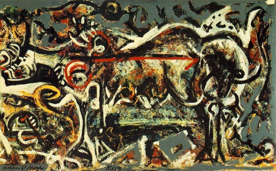 A famous work by artist Jackson Pollock, Credit: Jackson Pollock - www.jackson-pollock.org, CC BY-SA 4.0