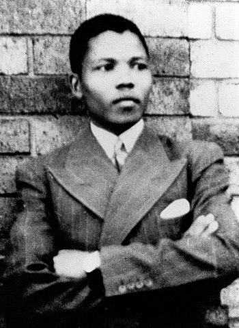 Nelson Mandela in Umtata at the age of 19.