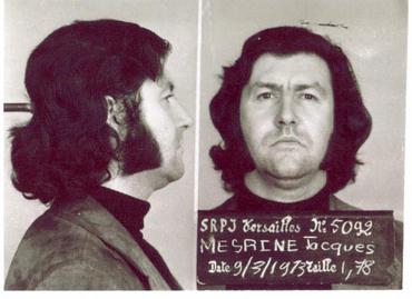 Mugshot of Jacques Mesrine.