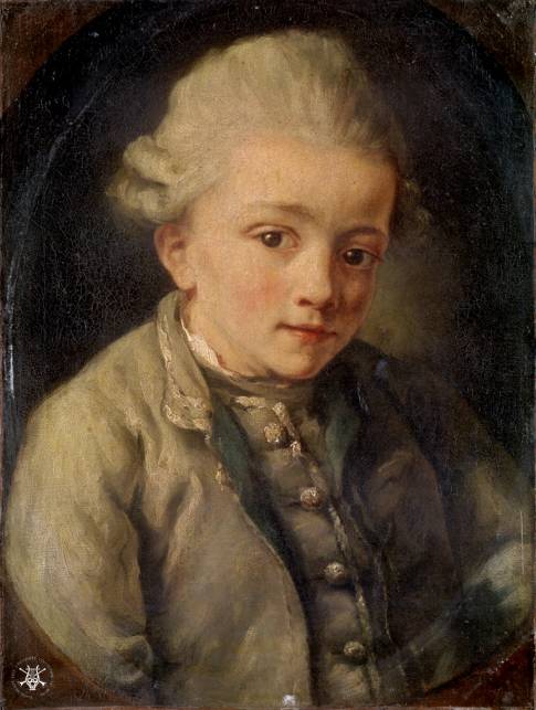 "Greuze Mozart", Paris 1763-64. Though, its authenticity has not been proven.